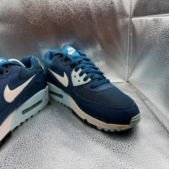 Size‎ 11 Nike Air Max 90 Essentials Blue Womens Athletic Sneakers 616730-400 - Picture 5 of 12